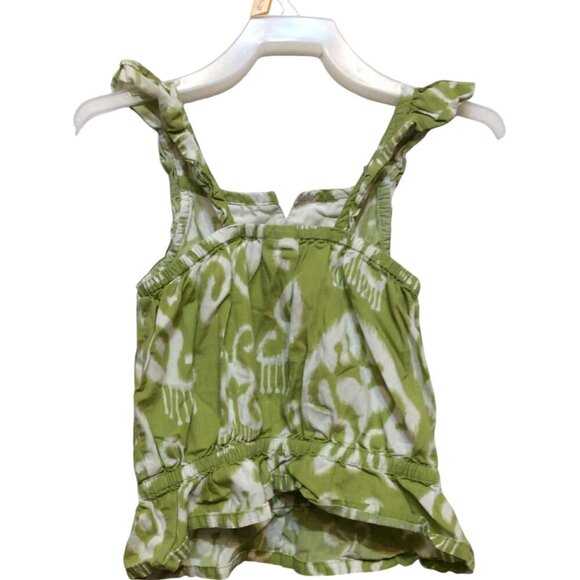 Gymboreee Size 7 Green/White Girls Shirt sku5 - Picture 2 of 4